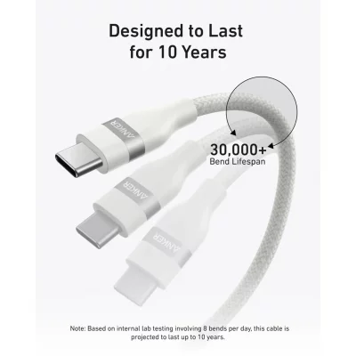 کابل تبدیل USB-C به USB-C انکر مدل A82E2 طول 0.9 متر 240 وات