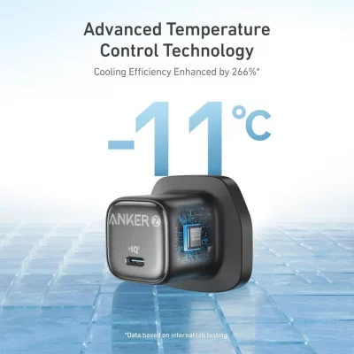 شارژر دیواری 30 وات انکر مدل Anker Zolo 30W Gan Charger A2698