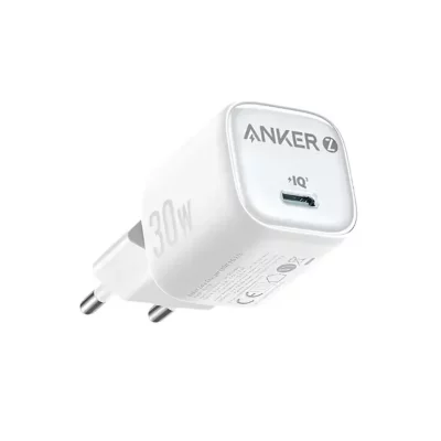 شارژر دیواری 30 وات انکر مدل Anker Zolo 30W Gan Charger A2698