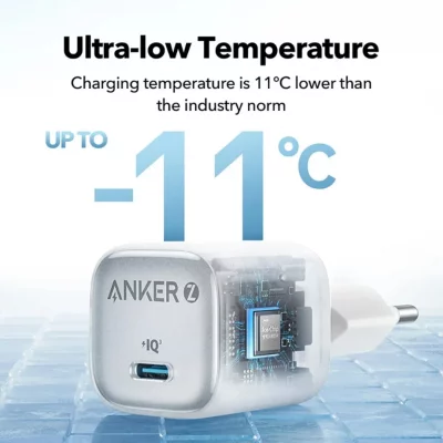 آداپتور شارژر دیواری 30 وات انکر مدل Anker Zolo 30W Gan Charger A2698