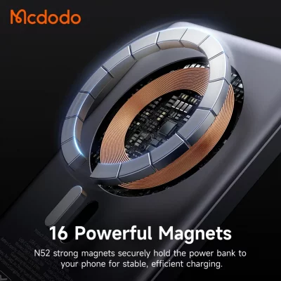 پاوربانک مگ سیف فوق نازک مک دودو Mcdodo MagSafe MC-465 ظرفیت 10000 میلی آمپر