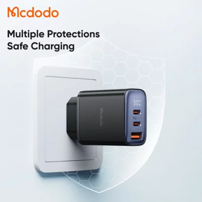 شارژر 30 وات فست شارژ 3 خروجی مک دودو Mcdodo Digital Display CH-218