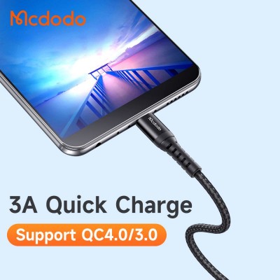 کابل میکرو یو اس بی 3 آمپر مک دودو مدل Mcdodo MicroUSB  CA-2280 طول 0.2 متر