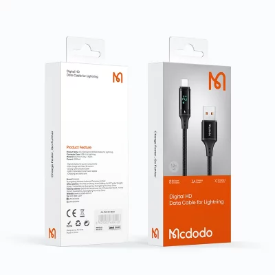 کابل شارژ آیفون لایتنینگ 3 آمپر مک دودو مدل Mcdodo 3A CA-1060 طول 1.2 متر