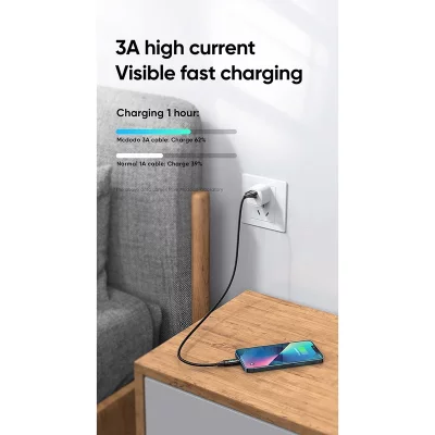 کابل شارژ آیفون لایتنینگ 3 آمپر مک دودو مدل Mcdodo 3A CA-1060 طول 1.2 متر