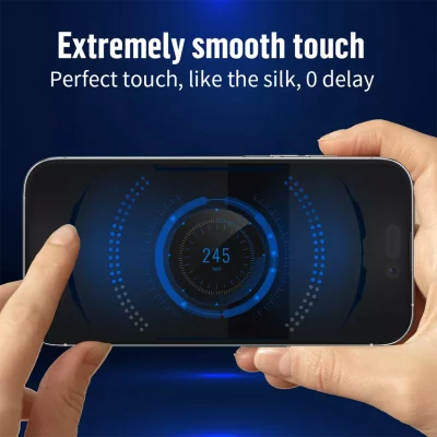گلس محافظ صفحه نمایش شفاف آنتی استاتیک آیفون 13/13 پرو/14 بلوئو BLUEO 2.5D 9H Basic HD Glass iPhone 13/13 Pro/14