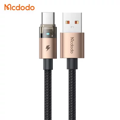 کابل شارژ تایپ سی 100 وات 6 آمپر سوپر فست مک دودو Mcdodo CA-689 طول 1.2 متر