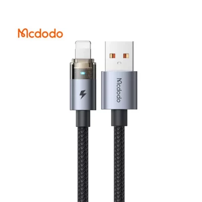 کابل شارژ آیفون لایتنینگ 3 آمپر کارپلی مک دودو مدل Mcdodo 3A CA-691 طول 1.2 متر