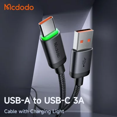کابل شارژ تایپ سی 60 وات 3 آمپر مک دودو Mcdodo CA-3960 طول 1 متر