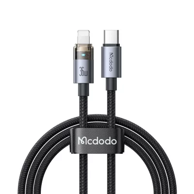 کابل شارژ آیفون تایپ سی به لایتنینگ 36 وات کارپلی مک دودو مدل Mcdodo CA-694 طول 1.2 متر