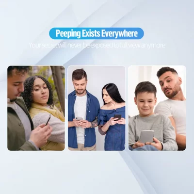 گلس محافظ صفحه حریم شخصی آنتی استاتیک آیفون 17 و آیفون 17 پرو و 16 پرو با ابزار نصب بلوئو BLUEO Privacy Anti-Peep iPhone 17/17 Pro/16 Pro
