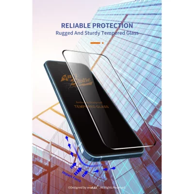 گلس آیفون 13 و 13 پرو و 14 شفاف آنتی استاتیک شیشه ای میوتبل iPhone 13/13 Pro/14