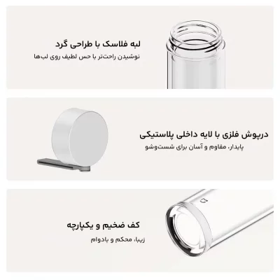 فلاسک شیشه‌ای دو جداره مسافرتی میجیا شیائومی MJBLB01PL