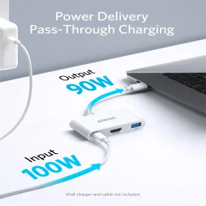 هاب 3 پورت انکر مدل  Anker PowerExpand 3 IN 1 Multi-Function HUB