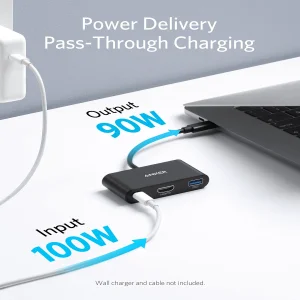 هاب 3 پورت انکر مدل  Anker PowerExpand 3 IN 1 Multi-Function HUB