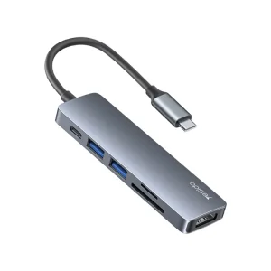 هاب 6 پورت یسیدو مدل Yesido 6 in 1 USB-C Dock Station Hub