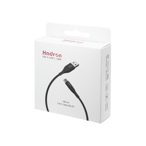 کابل تایپ‌سی هادرون مدل Hadron USB-A to USB-C A-C02 طول 1 متر