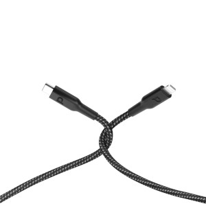 کابل تایپ‌سی به لایتنینگ پاورولوژی مدل Braided USB-C Lightning طول 2 متر 60 وات