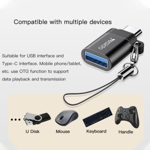 تبدیل اوتی‌جی USB به تایپ‌سی یسیدو مدل GS06