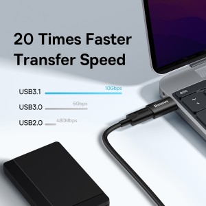 تبدیل اوتی‌جی تایپ‌سی (مادگی) به USB 3.1 باسئوس مدل ZJJQ000101