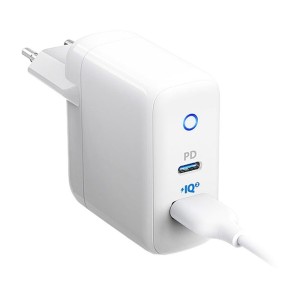 شارژر 2 پورت 35 وات انکر مدل PowerPort PD+ 2 Port USB-C & USB-A A2636