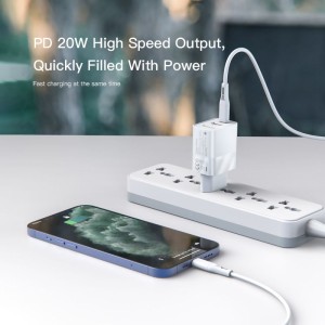 شارژر 2 پورت 20 وات یسیدو مدل Yesido Quick Charger 20W PPS 2-Port YC32