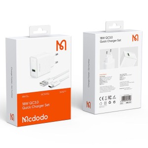 شارژر 18 وات یو اس بی مک دودو مدل Mcdodo 18W QC3.0 Quick Charger