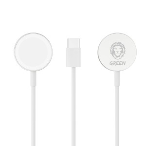 کابل شارژ اپل واچ  گرین لاین مدل Magnetic Charging Cable GNMCTCISL طول 1.2 متر