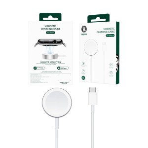 کابل شارژ اپل واچ  گرین لاین مدل Magnetic Charging Cable GNMCTCISL طول 1.2 متر