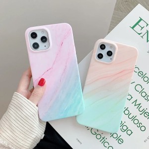 کاور ماربل  با پاپ سوکت مدل Pink Marble مناسب آیفون 11 پرومکس اپل (iPhone 11 Pro Max)