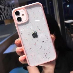 کاور شفاف اکلیلی دور رنگی مدل ستاره مناسب آیفون 11 پرومکس اپل (iPhone 11 Pro Max)