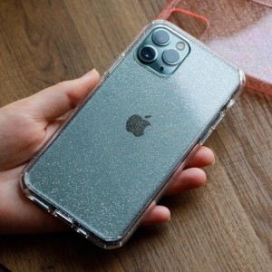 کاور شفاف اکلیلی مدل Glitter Military مناسب آیفون 13 پرو اپل (iPhone 13 Pro)