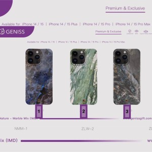 کاور ماربل گنیس مدل Geniss Marble Mix مناسب آیفون 15 پرومکس اپل iPhone 15 Pro Max