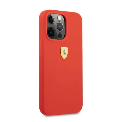 کاور سیلیکونی فراری مدل Silicone Track Red مناسب آیفون 13 پرو اپل iPhone 13 Pro