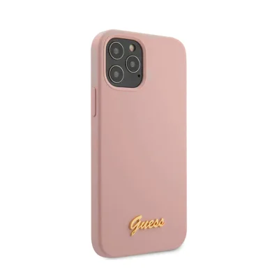 کاور اورجینال گس مدل Silicone Metal Logo مناسب آیفون 12 و 12 پرو اپل iPhone 12/12 Pro