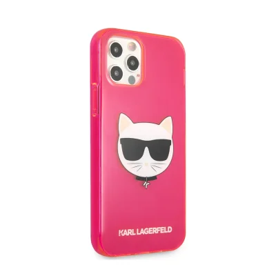 کاور اورجینال کارل لاگرفلد مدل PINK CHOUPETTE مناسب آیفون 12 پرومکس اپل iPhone 12 Pro Max