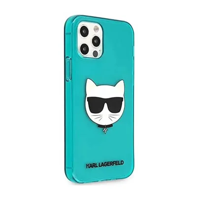 کاور اورجینال کارل لاگرفلد مدل Blue CHOUPETTE مناسب آیفون 12 و 12 پرو اپل iPhone 12/12 Pro