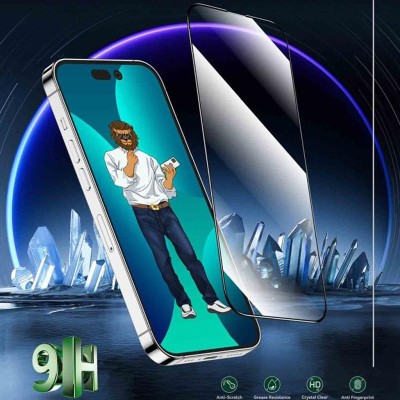 گلس محافظ صفحه شفاف آیفون 15 پرو گرین Green iPhone 15 Pro 9H Steve Clear HD Full Glass