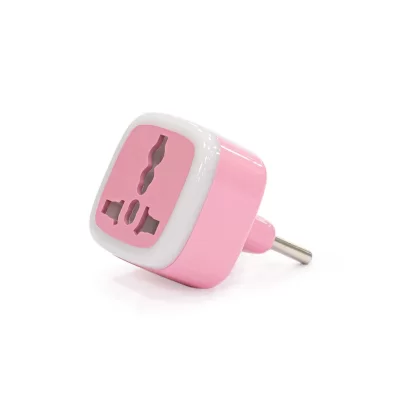 تبدیل برق 3 به 2  یونیورسال چراغ دار هادرون Hadron Universal Power Plug Adapter A10