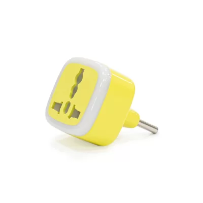 تبدیل برق 3 به 2  یونیورسال چراغ دار هادرون Hadron Universal Power Plug Adapter A10