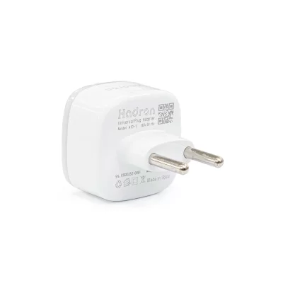 تبدیل برق 3 به 2  یونیورسال چراغ دار هادرون Hadron Universal Power Plug Adapter A10