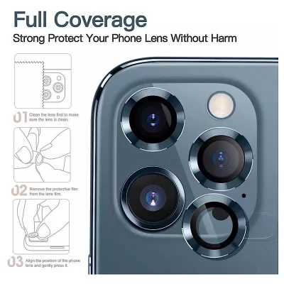 محافظ لنز دوربین آیفون 12 پرو  مدل رینگی Camera Lens Ring Film Protector iPhone 12 Pro