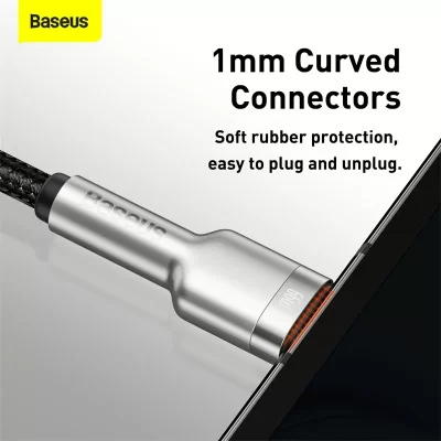 کابل یو اس بی به تایپ‌ سی 66 وات 6 آمپر فست شارژ باسئوس Baseus Cafule Series 66W 6A USB-A To USB-C طول 1 متر