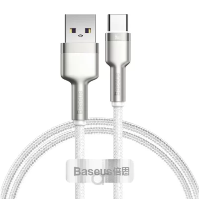 کابل یو اس بی به تایپ‌ سی 66 وات 6 آمپر فست شارژ باسئوس Baseus Cafule Series 66W 6A USB-A To USB-C طول 1 متر