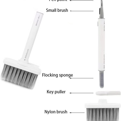 کیت تمیزکننده پنج کاره کیبورد، ایرپاد، هندزفری و موبایل مدل Multifunctional Cleaning Brush Kit Q5S