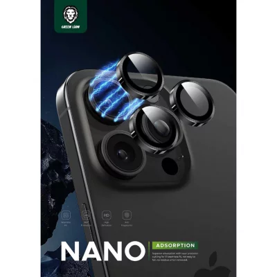 محافظ لنز دوربین رینگی گرین لاین آیفون 15 پرو و 15 پرو مکس Green Lion Classic Camera iPhone 15 Pro/15 Pro Max