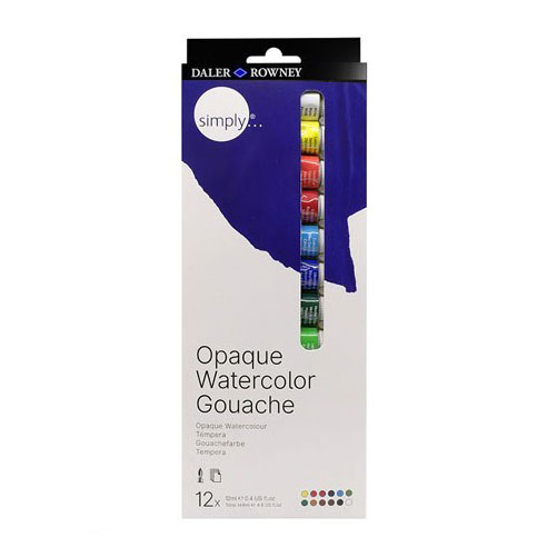 آبرنگ و گواش ۱۲ رنگ برند دالر رونی