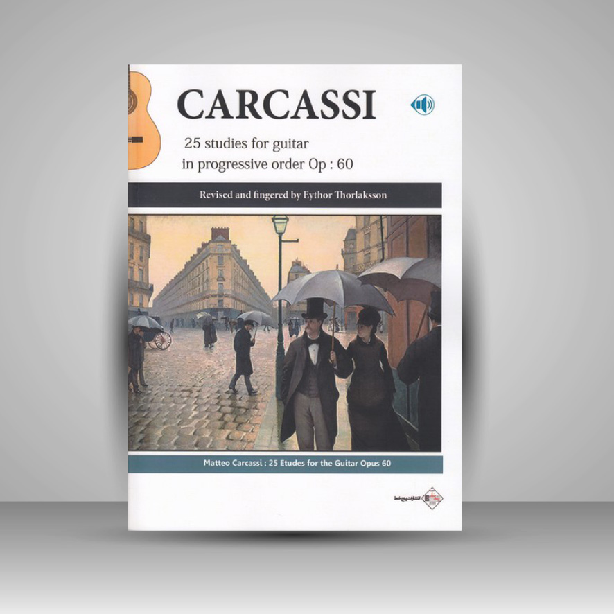 کتاب کارکاسی (25 قطعه تکنیکی و ملودیک برای گیتار) قطعات پیشرفته از اپوس 60