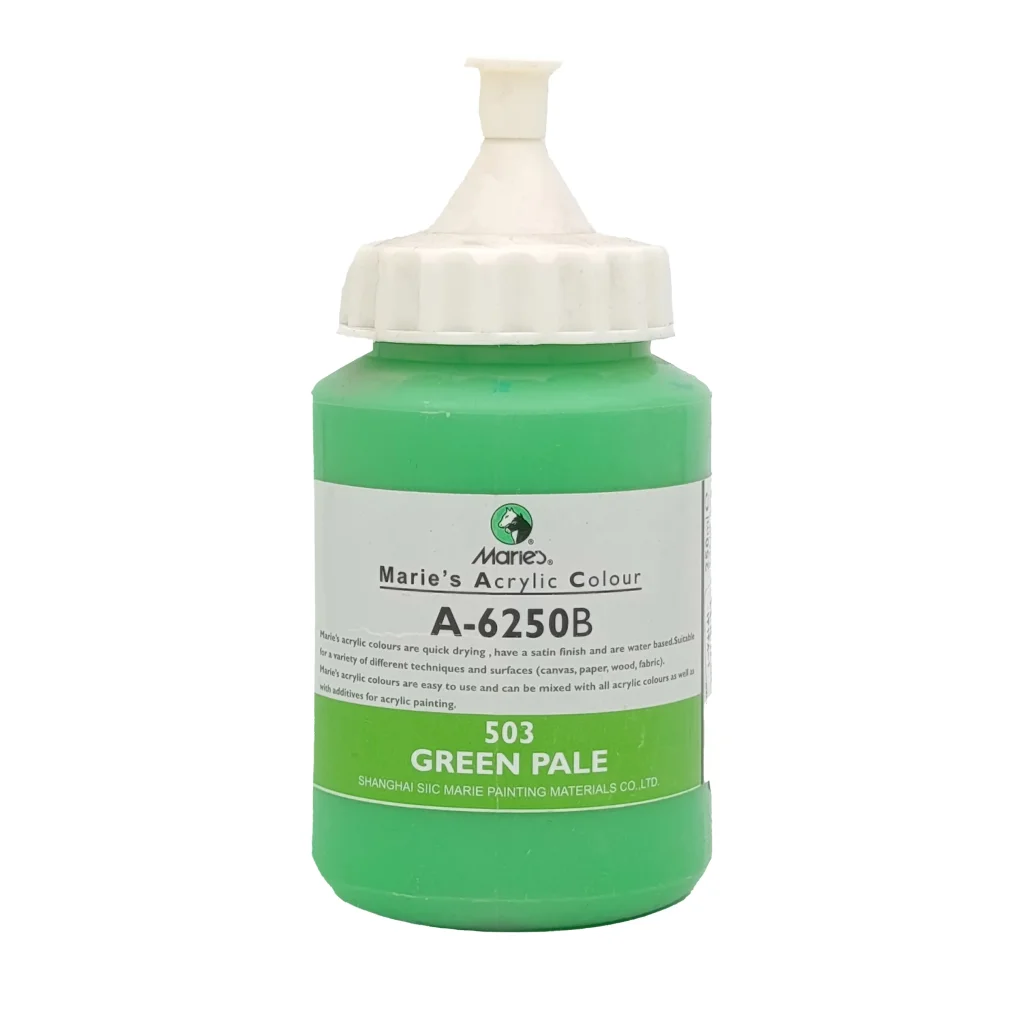 رنگ اکریلیک 250 میل برند ماریس کد 503 Green Pale