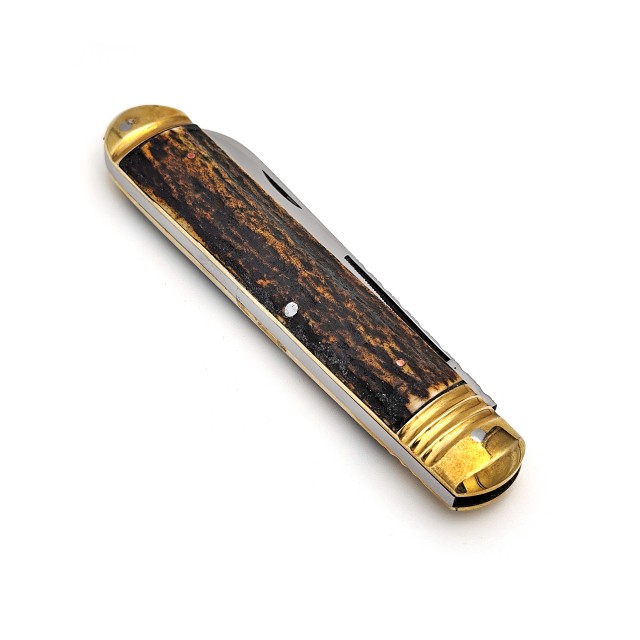 قلمتراش یک تیغه دسته شاخ گوزن 11.5 سانتیمتر / جواد توسلی